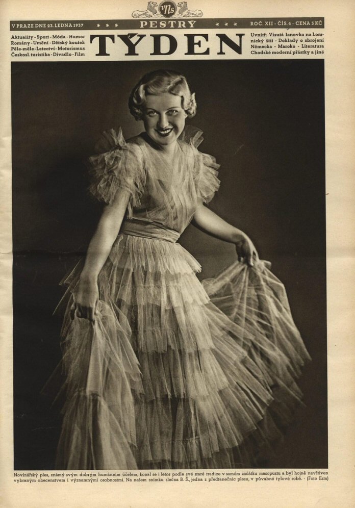 PESTRY TYDEN magazine side cover  12 No  4  23 January 1937